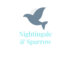 Nightingale and sparrow logo